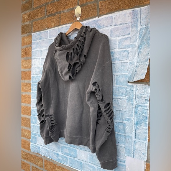 NSF  Destroyed French Terry Hoodie men’s size small - Picture 12 of 14